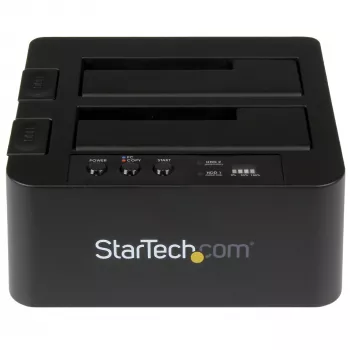 StarTech.com samostatný duplikátor pevných diskov, Dual-Bay HDD/SSD kloner/kopírovač, USB 3.1 (10 Gbit/s) na SATA III HDD/SSD dokovacia stanica, dok duplikátora pevných diskov, kloner pevných diskov