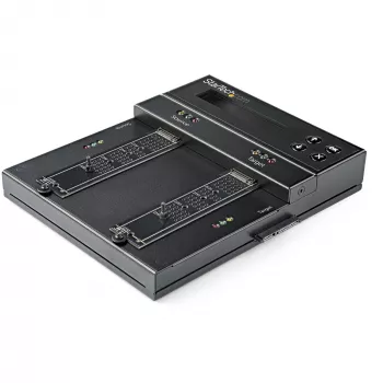 StarTech.com samostatný M.2 SATA & M.2 NVMe duplikátor a vymazávač - HDD/SSD kloner/wiper pre M.2 PCIe AHCI/NVMe, M.2 SATA, 2,5/3,5 palcové SATA disky - externý vymazávač/duplikátor pevných diskov, TAA