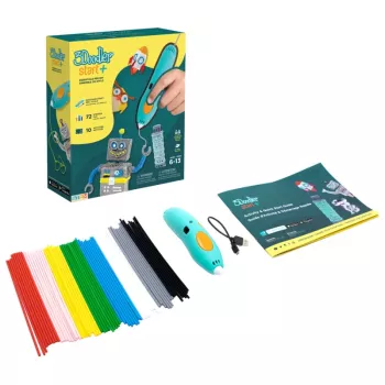 3Doodler Start Plus 3D pero 0,77 mm tyrkysová, žltá