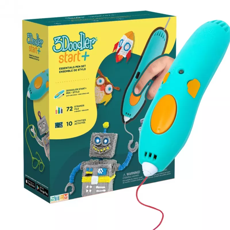 3Doodler Start Plus 3D pero 0,77 mm tyrkysová, žltá