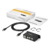 StarTech.com 4-portový USB 2.0 hub - kovový priemyselný USB-A hub - montáž na DIN lištu, stenu alebo stôl USB dátový hub - TAA-kompatibilný USB rozširujúci hub