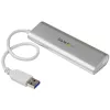 StarTech.com 4-portový USB hub, USB A na 4x USB-A konektory, USB 5Gbps, robustný dizajn, napájaný zbernice, prenosný laptop USB 3.0 hub