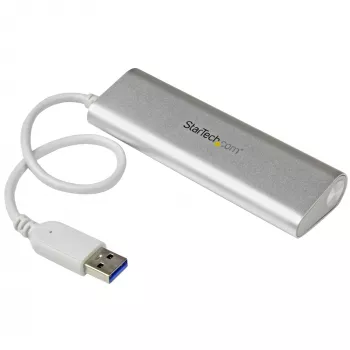 StarTech.com 4-portový USB hub, USB A na 4x USB-A konektory, USB 5Gbps, robustný dizajn, napájaný zbernice, prenosný laptop USB 3.0 hub