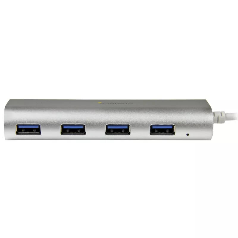 StarTech.com 4-portový USB hub, USB A na 4x USB-A konektory, USB 5Gbps, robustný dizajn, napájaný zbernice, prenosný laptop USB 3.0 hub