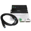 StarTech.com 7-portový priemyselný USB 3.0 hub s ESD ochranou~7-portový USB 3.0 hub (5Gbps) - priemyselný kovový USB-A hub s ESD ochranou a 350W prepäťovou ochranou - montáž na DIN lištu, stenu alebo stôl - TAA-kompatibilný USB rozširujúci hub