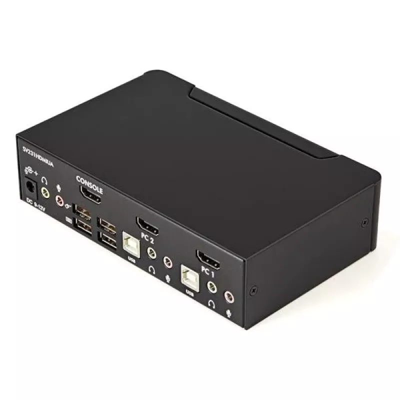 StarTech.com 2-portový USB HDMI KVM prepínač so zvukom a USB 2.0 hubom