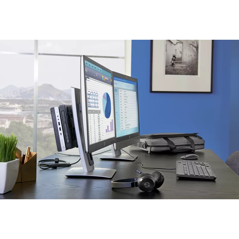 HP Keyed káblový zámok 10 mm, 1,83 m, okrúhly kľúč, pozinkovaná oceľ, čierny