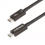 StarTech.com 3ft (1m) Thunderbolt 4 kábel – 40 Gbit/s – 100 W PD – 4K/8K video – Intel-certifikovaný Thunderbolt kábel – kompatibilný s USB4/Thunderbolt 3/USB 3.2/USB Type-C/DisplayPort