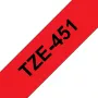 Brother TZE-451 popisovacia páska čierna na červenej TZ