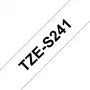 Brother TZE-S241 popisovacia páska čierna na bielej TZ