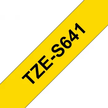 Brother TZE-S641 popisovacia páska čierna na žltej TZ