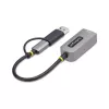 StarTech.com 2.5GbE USB-C na Ethernet adaptér s USB-A konvertorom, NBASE-T NIC, USB 3.0 Type-C 2.5/1G Multi Speed sieť, kompatibilný s Thunderbolt, Windows & Mac