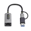 StarTech.com 2.5GbE USB-C na Ethernet adaptér s USB-A konvertorom, NBASE-T NIC, USB 3.0 Type-C 2.5/1G Multi Speed sieť, kompatibilný s Thunderbolt, Windows & Mac