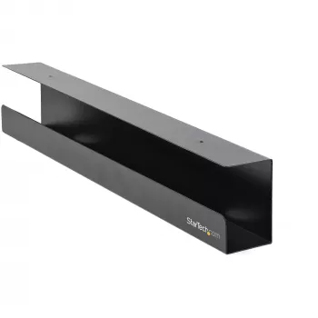 StarTech.com podstolová vanička na manažment káblov – kancelárska/standing desk vanička na káble – držiak na stôl pre káble/drôty/ predlžovací kábel – počítačový manažér káblov – 23-1/2