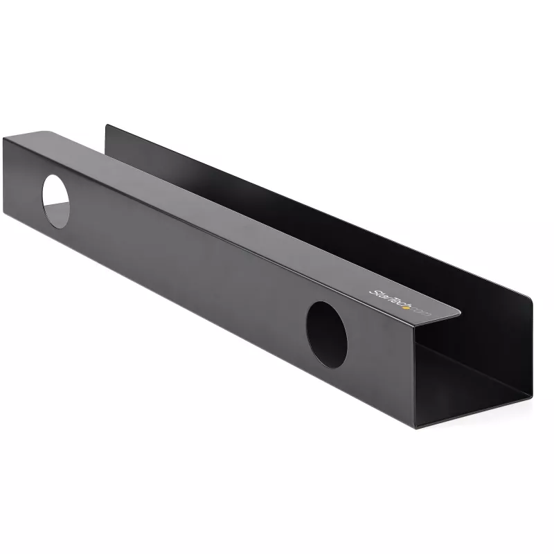 StarTech.com UDCMTRAY organizér káblov na montáž pod stôl pre výškovo nastaviteľné stoly, 60 x 11,4 x 7,6 cm, čierny