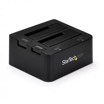 StarTech.com Dual-Bay USB 3.0 na SATA a IDE dokovacia stanica pre pevné disky, USB dokovacia stanica pre pevné disky, externá 2,5/3,5 palcová SATA I/II/III a IDE (40-pin) SSD/HDD dokovacia stanica, hot-swap pozície pre pevné disky, top-loading