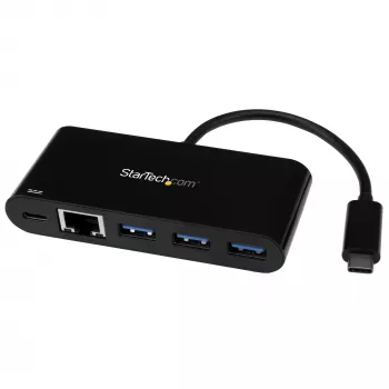 StarTech.com USB-C na Ethernet adaptér s 3-port USB 3.0 hubom a Power Delivery