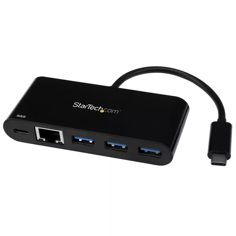 StarTech.com USB-C na Ethernet adaptér s 3-port USB 3.0 hubom a Power Delivery