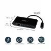 StarTech.com USB-C na Ethernet adaptér s 3-port USB 3.0 hubom a Power Delivery
