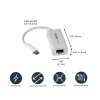 StarTech.com USB-C na Gigabit sieťový adaptér – biely, káblová, USB Type-C, Ethernet, 5000 Mbit/s, biely