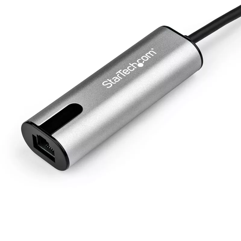 StarTech.com US2GC30 adaptér USB-C na 2,5 Gigabit Ethernet, USB 3.0, NBASE-T, 2.5GBASE-T, RJ45, 10/100/1000/2500 Mb/s, čierna/vesmírne sivá