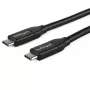StarTech.com USB-C na USB-C kábel s 5A PD – M/M – 1 m – USB 2.0 – USB-IF certifikovaný
