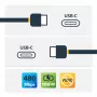 StarTech.com USB-C na USB-C kábel s 5 A PD – M/M – biely – 2 m – USB 2.0 – USB-IF certifikovaný