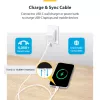 StarTech.com 1m (3.3ft) biely USB-C nabíjací kábel, USB-C kábel, USB 2.0 Type-C nabíjací kábel pre notebook, 60W 3A Power Delivery, TPE plášť, USB-C dátový kábel, M/M
