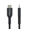 StarTech.com 2 m USB-C nabíjací kábel, USB-C kábel, USB 2.0 Type-C nabíjací kábel pre notebook, 60 W 3 A Power Delivery, TPE plášť, USB-C dátový kábel, M/M