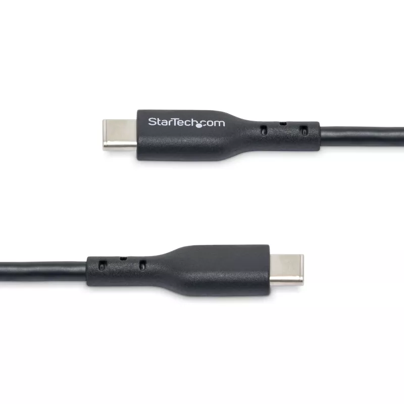 StarTech.com 2 m USB-C nabíjací kábel, USB-C kábel, USB 2.0 Type-C nabíjací kábel pre notebook, 60 W 3 A Power Delivery, TPE plášť, USB-C dátový kábel, M/M
