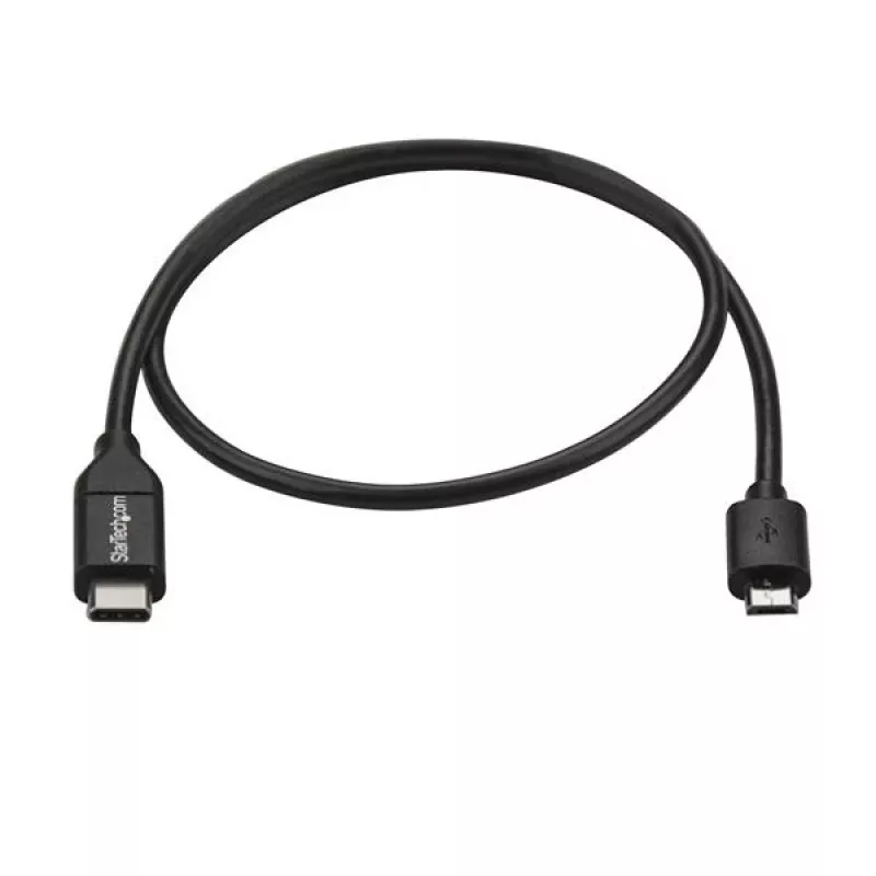 StarTech.com USB2CUB50CM kábel USB-C na Micro-USB B, samec/samec, USB 2.0, kompatibilný s Thunderbolt 3, 0,5 m, čierny