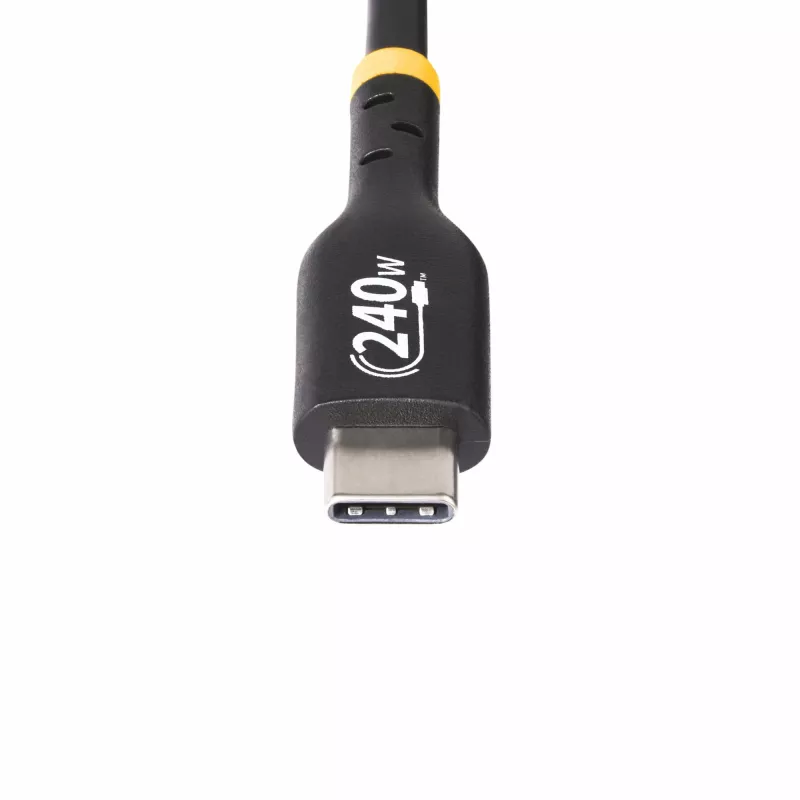 StarTech.com 1m USB-C nabíjací kábel, USB-IF certifikovaný USB-C kábel, 240W PD EPR, USB 2.0 Type-C nabíjací kábel pre notebook, USB-C dátový kábel, TPE plášť, M/M