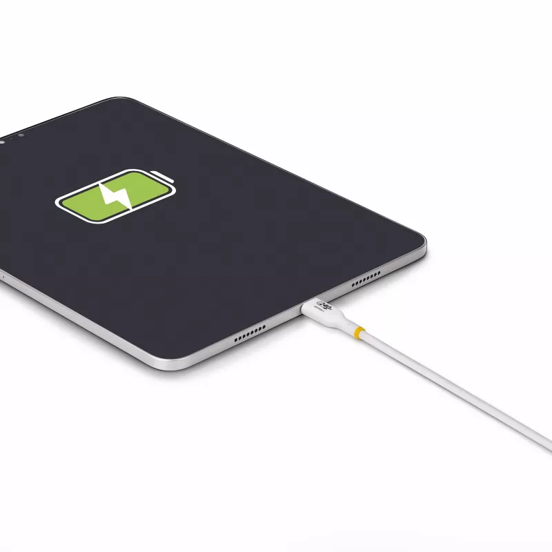 StarTech.com 2m biely USB-C nabíjací kábel, USB-IF certifikovaný USB-C kábel, 240W PD EPR, USB 2.0 Type-C nabíjací kábel pre notebook, USB-C dátový kábel, TPE plášť