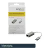 StarTech.com USB 3.0 na Gigabit sieťový adaptér – strieborný, káblový, USB, Ethernet, 2000 Mbit/s, strieborná