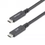 StarTech.com 1,8 m USB-C na USB-C kábel – 5 A, 100 W PD 3.0 – certifikovaný pre Chromebook – certifikovaný USB-IF – M/M – USB 3.0 5 Gbit/s – USB-C nabíjací kábel – USB Type-C kábel
