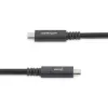 StarTech.com 1,8 m USB-C na USB-C kábel – 5 A, 100 W PD 3.0 – certifikovaný pre Chromebook – certifikovaný USB-IF – M/M – USB 3.0 5 Gbit/s – USB-C nabíjací kábel – USB Type-C kábel
