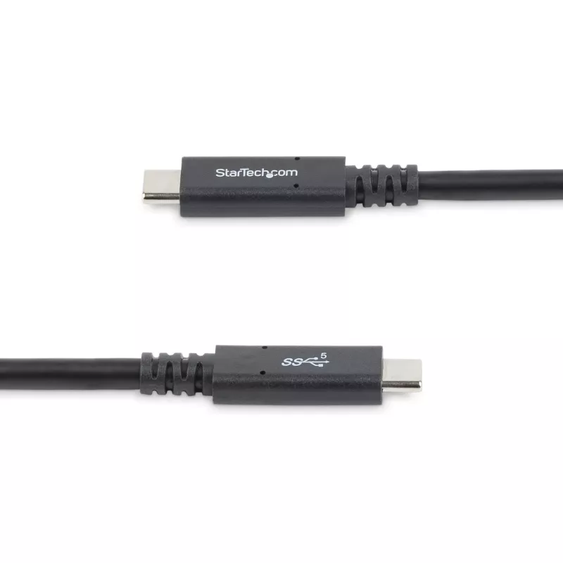 StarTech.com 1,8 m USB-C na USB-C kábel – 5 A, 100 W PD 3.0 – certifikovaný pre Chromebook – certifikovaný USB-IF – M/M – USB 3.0 5 Gbit/s – USB-C nabíjací kábel – USB Type-C kábel