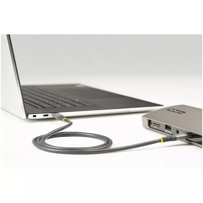 StarTech.com 2m USB-C kábel 5Gbps – Kvalitný USB-C kábel – USB 3.0 (5Gbps) Type-C kábel – 100W (5A) Power Delivery nabíjanie, DP Alt režim – USB-C na C kábel – nabíjanie a synchronizácia