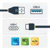 StarTech.com USB31AC1M kábel USB-A na USB-C, samec/samec, USB 3.1, 10 Gb/s, 1 m (3 ft), čierny