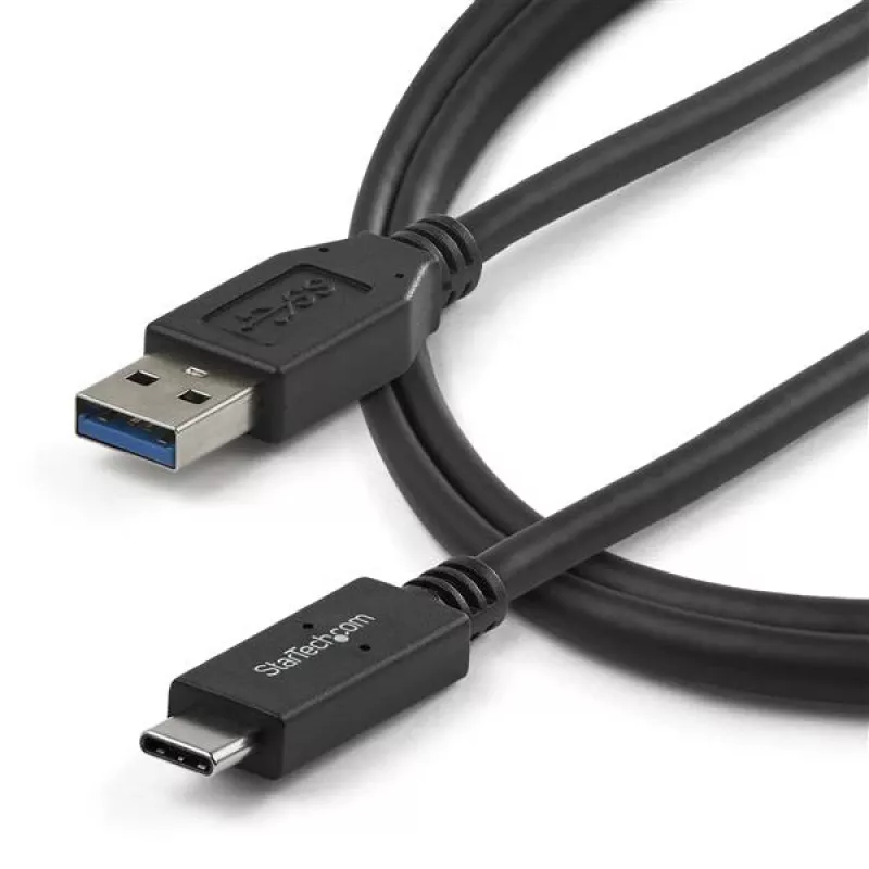 StarTech.com USB31AC1M kábel USB-A na USB-C, samec/samec, USB 3.1, 10 Gb/s, 1 m (3 ft), čierny