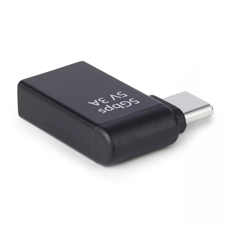 StarTech.com zahnutý USB-C na USB-A adaptér, USB 5 Gbit/s, kompaktný adaptér USB-C samec na USB-A samica, kovové puzdro, samec/samica