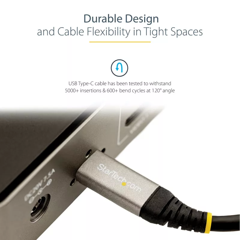 StarTech.com 3ft (1m) USB-C kábel 10 Gbit/s – USB-IF certifikovaný USB-C kábel – USB 3.1 Type-C kábel – 100W (5A) Power Delivery nabíjanie, DP Alt režim – USB-C na C kábel – nabíjanie a synchronizácia