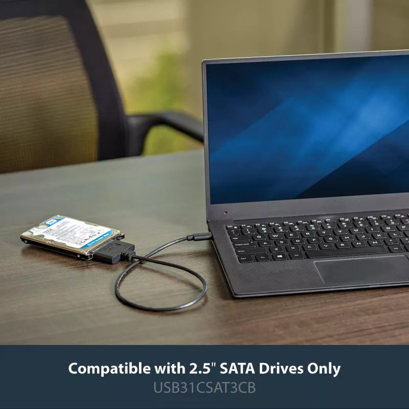 StarTech.com USB 3.1 (10 Gbit/s) adaptérový kábel pre 2,5 palcové SATA disky – USB-C