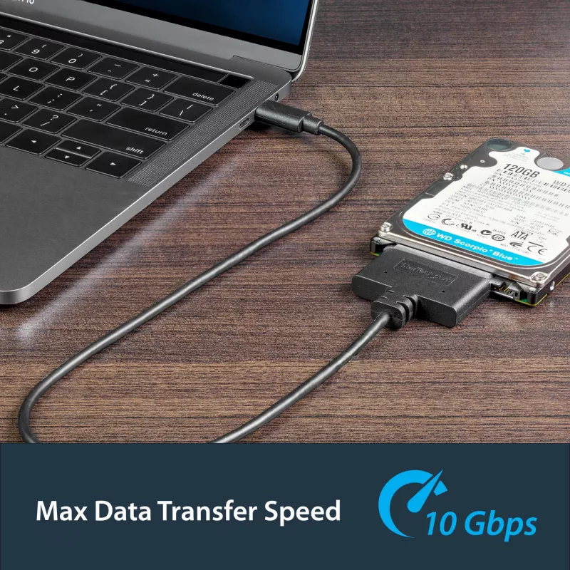 StarTech.com USB 3.1 (10 Gbit/s) adaptérový kábel pre 2,5 palcové SATA disky – USB-C