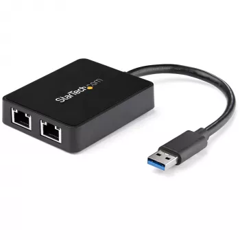 StarTech.com USB 3.0 na dvojportový Gigabit Ethernet adaptér NIC s USB portom