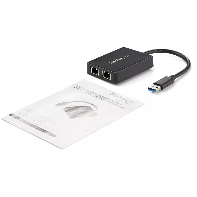 StarTech.com USB 3.0 na dvojportový Gigabit Ethernet adaptér NIC s USB portom