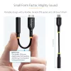 StarTech.com USBCAUDIO2 audio adaptér USB-C na 3,5 mm TRRS pre slúchadlá/náhlavná súprava, 32-bitový DAC, kompatibilný s Thunderbolt, 12,7 cm, čierny