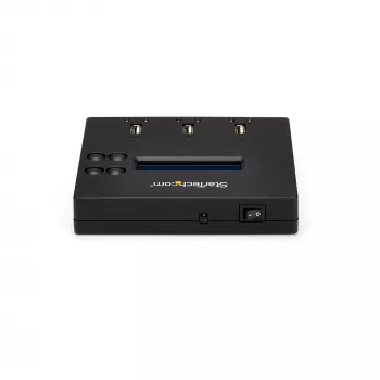 StarTech.com samostatný 1-na-2 duplikátor a vymazávač USB kľúčov, kopírovací stroj pre viacero USB flash diskov, systémová a súborová aj celodisková kópia s 1,5 GB/min, jednoduché a 3-pass vymazanie, LCD displej – TAA