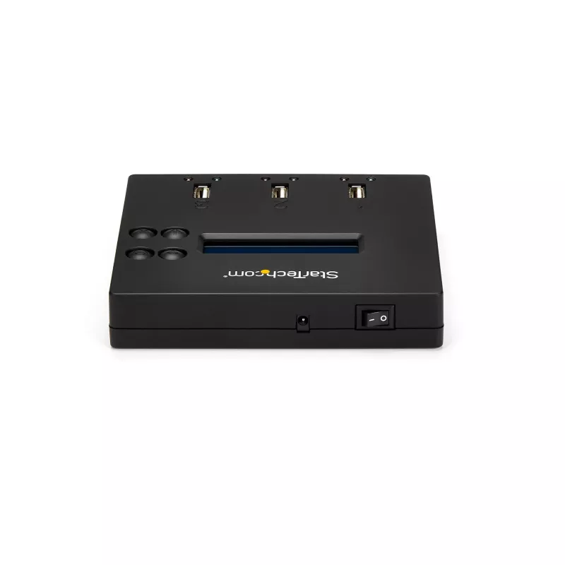StarTech.com samostatný 1-na-2 duplikátor a vymazávač USB kľúčov, kopírovací stroj pre viacero USB flash diskov, systémová a súborová aj celodisková kópia s 1,5 GB/min, jednoduché a 3-pass vymazanie, LCD displej – TAA