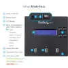 StarTech.com samostatný 1-na-2 duplikátor a vymazávač USB kľúčov, kopírovací stroj pre viacero USB flash diskov, systémová a súborová aj celodisková kópia s 1,5 GB/min, jednoduché a 3-pass vymazanie, LCD displej – TAA